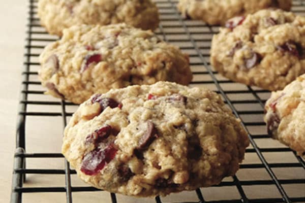 Oatmeal, chocolate, cherry and walnut cookies at breakfast at the Calistoga Wine Way Inn and the Craftsman Inn in the Napa Valley Wine Country