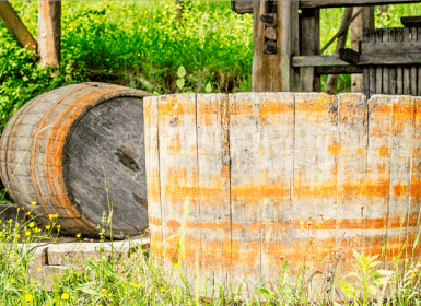 Wine Barrels in Napa
