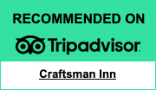 Craftsman Inn Recommended on TripAdvisor badge