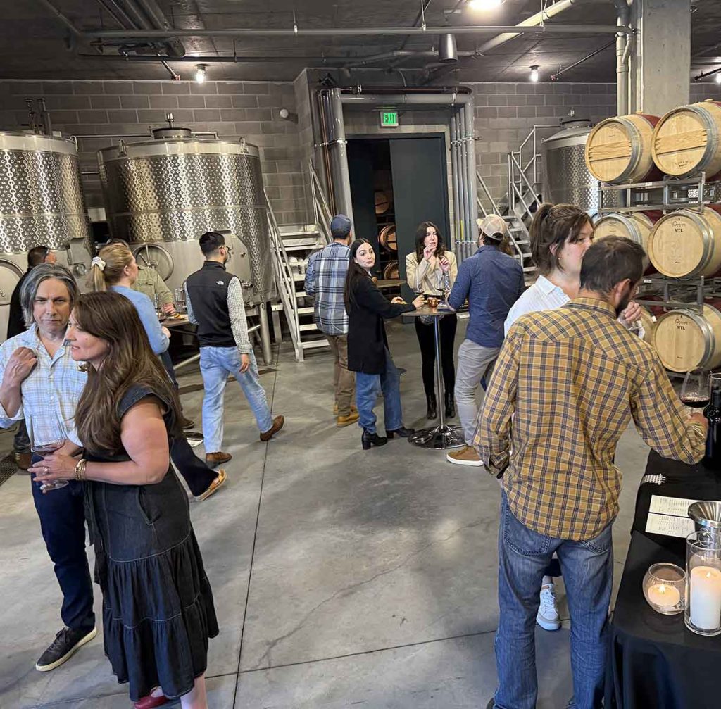 Elusa tasting room - group events in Calistoga.